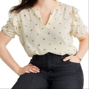 Madewell Embroidered Gazebo Top